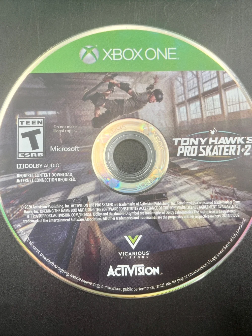 Tony Hawk's Pro Skater 1+2 Remastered Xbox One Game